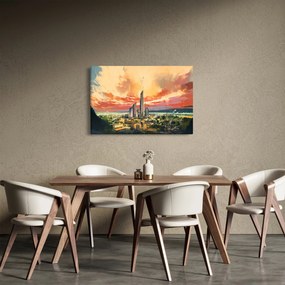 Tablou - Orașul pictat (90x60 cm)