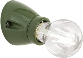 Mini Aplica perete din ceramica verde FROST