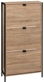 Dulap pentru pantofi ALIAJ, 3 compartimente, 63,2 x 24 x 122 cm