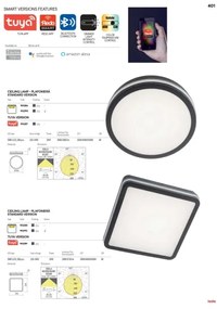 Plafonieră LED de exterior cu senzor Redo 90290 ISOLA LED/24W/230V IP54