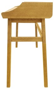 Birou de tip secretaire cu aspect de lemn de stejar 44x115 cm Carteret – Woodman