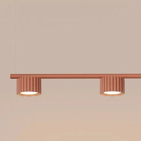 Sollux SL.2699 - Lustru suspendat pe cablu AURA 4xGX53/10W/230V roșu