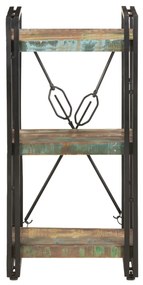 320630 vidaXL Bibliotecă cu 3 rafturi, 40x30x80 cm, lemn masiv reciclat