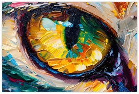 Tablou - Ochi de pisică Pictură (90x60 cm)