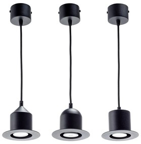 Set 3 lustre pendul EMKO Hat, negru
