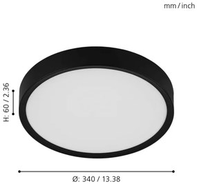 Eglo 98603 - Plafonieră LED MUSURITA LED/16,8W/230V