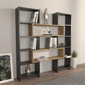 Biblioteca Karayel Colt Stil Rafturi Nenumarate, 163 X 150 X 22 Cm