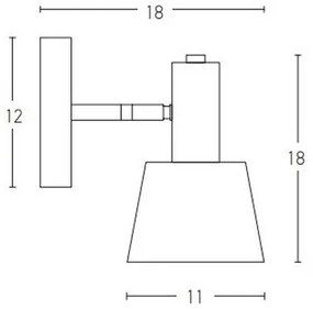 Spot de perete 1xE14/25W/230V alb Zambelis 20218
