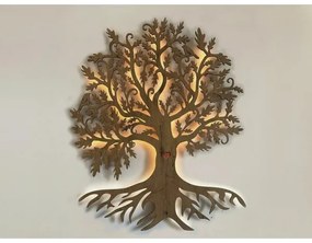 Li-Go 5729/DUB2 - Decorațiune LED de perete cu senzor, LED/10W/5V, 90x110 cm, stejar