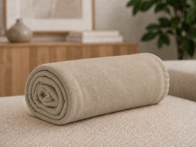 Patura din fleece FLEORA, maro deschis Dimensiune: 200 x 220 cm