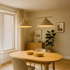 Lustră suspendată pe cablu CAPITAL, 2 x GX53/15W/230V, taupe