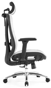 Scaun ergonomic Prima-H, sezut translatie, Full Mesh, Gri