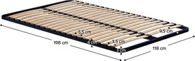 Somieră cu cadru fix, 120x200, SOMIERĂ  METALIC 2 NEW