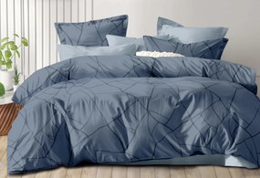 Lenjerie de pat din bumbac GREYVO albastru cenusiu Dimensiune lenjerie de pat: 70 x 90 cm | 140 x 200 cm