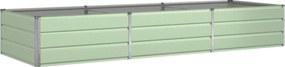 vidaXL Jardinieră Verde pastel 290 x 100 x 45 cm Oțel Galvanizat