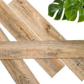 WallArt Panouri de perete aspect lemn, maro vintage, stejar reciclat 15, Maro vintage