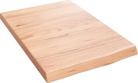 vidaXL Raft de perete maro deschis 40x60x(2-4) cm lemn stejar tratat