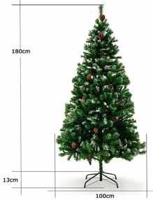 Deuba Brad artificial de Craciun 180 cm cu zapada