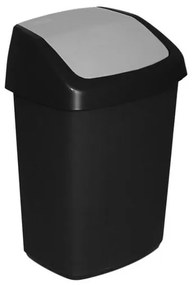 COS DE GUNOI CU CAPAC BATANT, CURVER, PLASTIC, NEGRU, 25 L, 27.8X34.6X51.1 CM