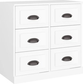 vidaXL Servantă, alb, 70x35,5x67,5 cm, lemn prelucrat