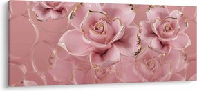 Tablou - Decor floral (120x50 cm)