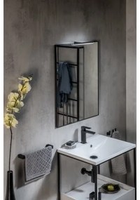 Sapho - Oglindă cu ramă AROWANA 60x80 cm negru mat