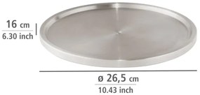 WENKO 2334100 - Tavă din oțel inoxidabil 26,5 x 1,5 cm, inox/argintiu