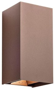 Redo 90554 VARY - Aplică de perete pentru exterior, 2x LED 10W, 230V, 3000K, IP54, maro