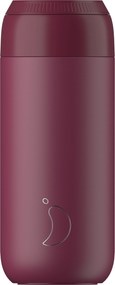 Cană termos Chilly's Bottles - vișinie 500ml, ediția Seria 2