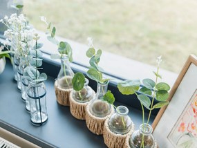 Set de 5 vaze decorative cu flori artificiale POSY