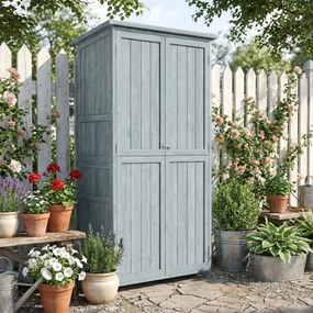 Outsunny Dulap de Exterior, Depozitare pentru Unelte cu 2 Rafturi | Aosom Romania