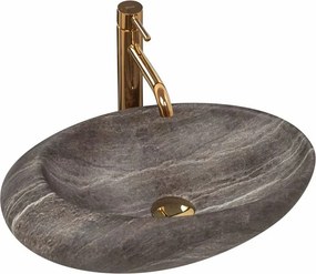 Lavoar stil piatra gri pe blat Rea Roxy Stone Grey 49 cm