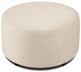 Puf din catifea Mazzini Sofas Debbie, ø 68 cm, bej