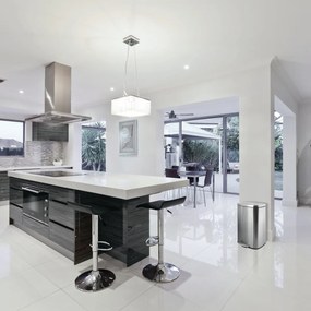 Coș de gunoi cu pedală soft-close Spirella Akira30 l, oțel inoxidabil periat, 30 l