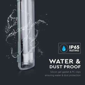 Corp de iluminat LED fluorescent T8 2xG13/22W/230V IP65 4000K 156 cm