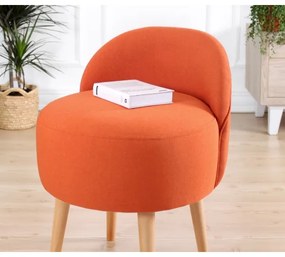 Taburet NIKI, diametru 46 cm, portocaliu