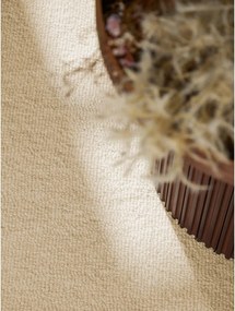 Covor bej țesut manual rotund din lână ø 200 cm Puristic Knots – Elle Decoration