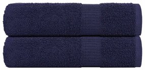 vidaXL Prosoape de baie 2 buc Bleumarin 100x150cm 360 g/m² 100% bumbac
