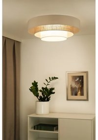 Plafonieră LED Duolla LUNETA LED/26W/230V d. 60 cm 4000K crem/maro