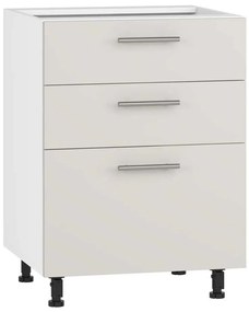 Dulap de jos Vento D3S-60/82, alb / crem