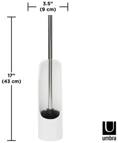 Perie de WC albă din plastic Touch – Umbra