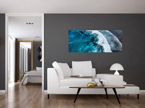 Tablou - Valuri pe mare (120x50 cm)