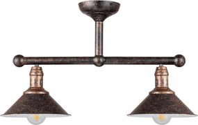 BRILAGI - Lustră pe tijă FORGE 2xE27/60W/230V cupru/patină