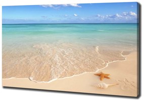Imprimare tablou canvas Starfish pe plajă