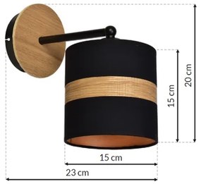 Aplică perete TERRA 1xE27/60W/230V