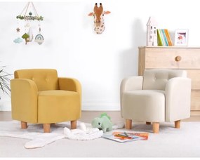 Fotoliu DORY pentru copii, crem