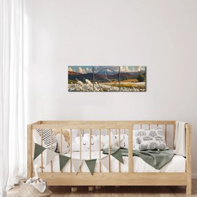 Tablou - Peisaj liniștit (cu ceas) (90x30 cm)