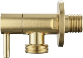 Robinet coltar 1 2   x 3 4   auriu periat