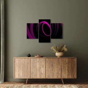 Tablou - linii violete (90x60 cm)
