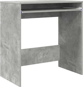 vidaXL Birou cu sertar Gri din beton 77.5 x 43 x 79 cm Lemn compozit